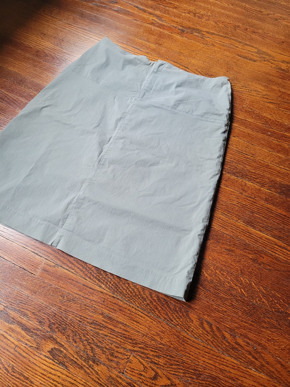 Banana Republic Women's Classic Stretch Skirt Knee-lengt Olive Cotton Blend Sz12 - Picture 4 of 14